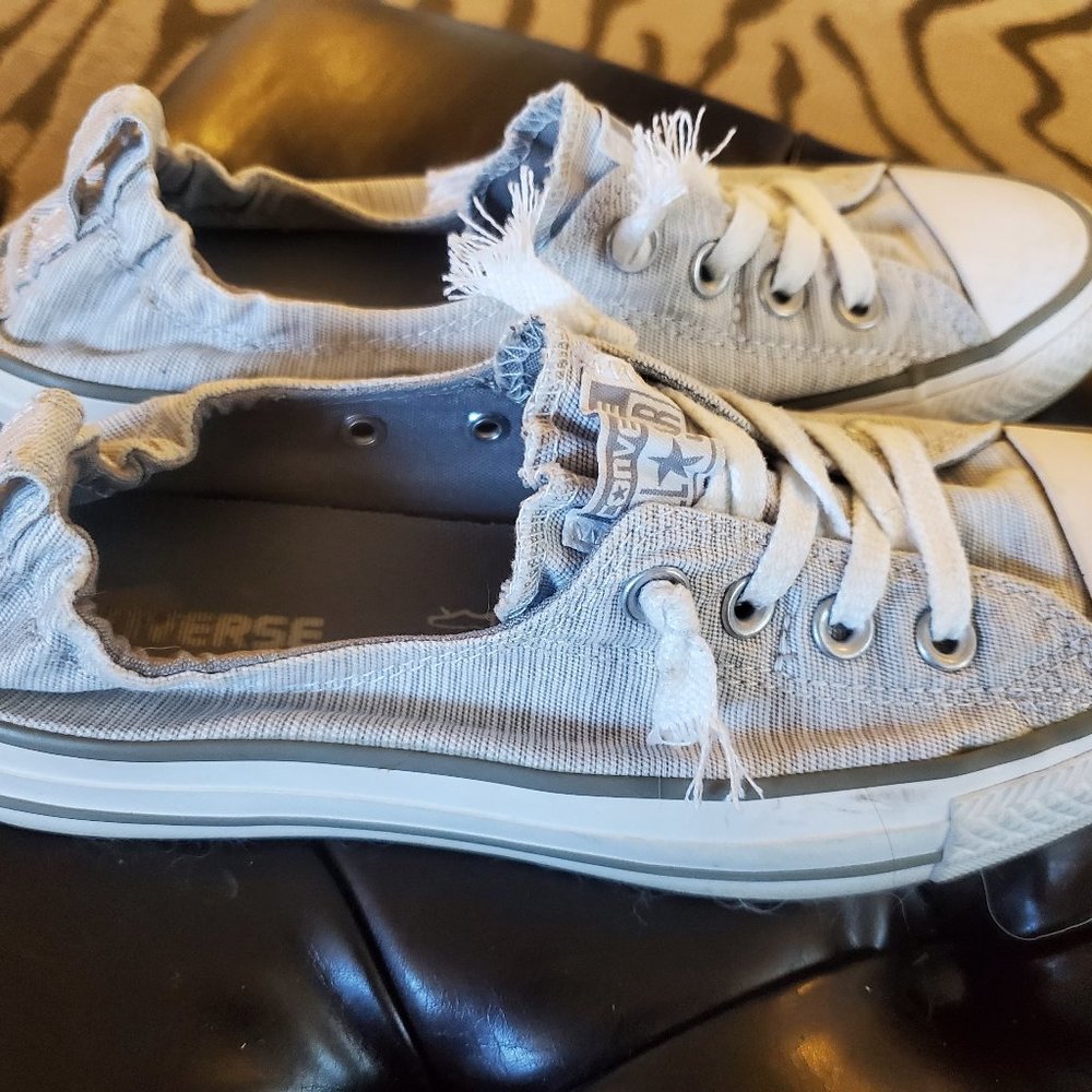 Women's Heather Gray Converse All Stars